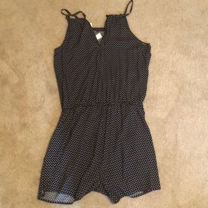 Black and white romper